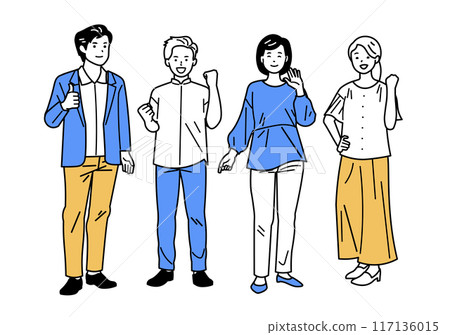 同事制服_辦公室休閒_全身 117136015