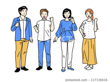 同事制服_辦公室休閒_全身 117136016