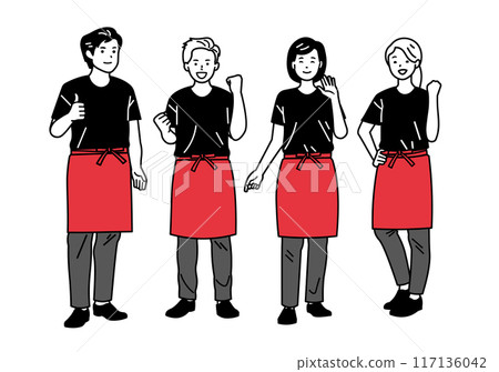 制服同事_居酒屋_全身 117136042