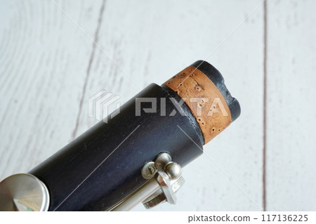 A chipped joint on a clarinet 117136225