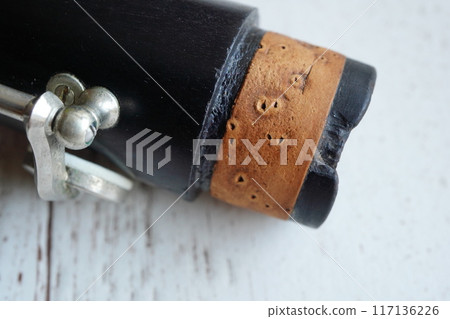 A chipped joint on a clarinet 117136226