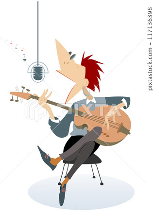 guitar, guitarist, man 117136398