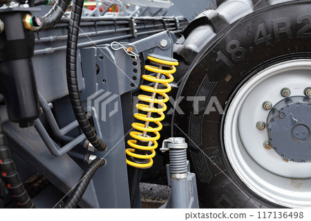 Image cushioning springs of the cultivator. 117136498