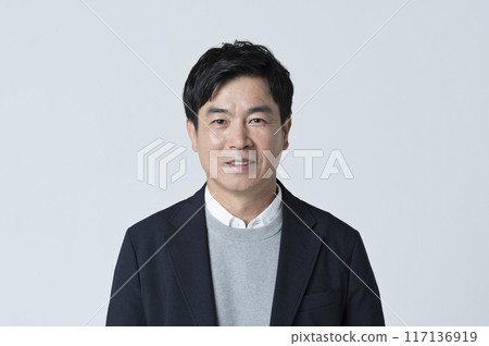 Portrait of a man in his 50s Portrait of a man in his 50s 117136919