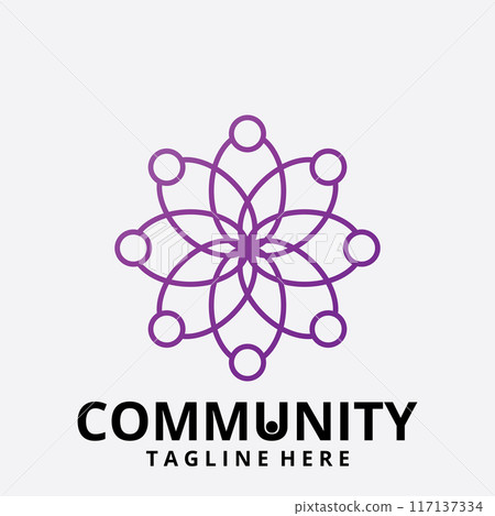 Community, network and social icon 117137334