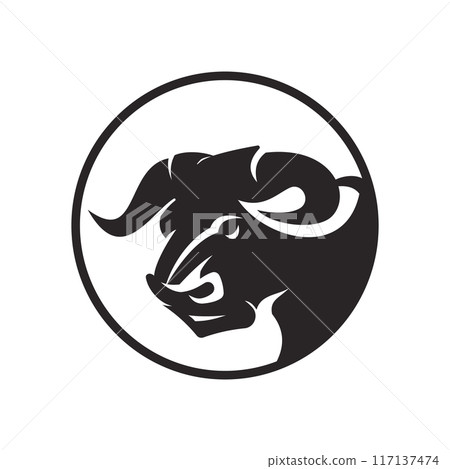 Cow Logo Template vector icon 117137474