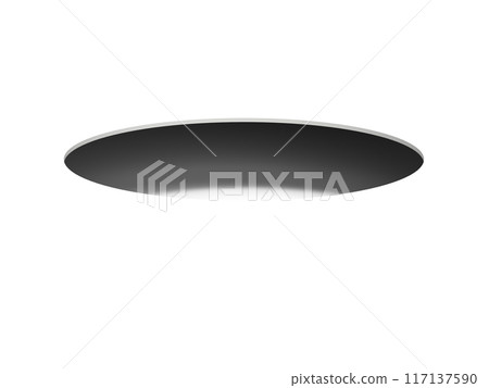 金屬板上的孔的 3D 插圖 金屬板上的孔的 3D 插圖 117137590