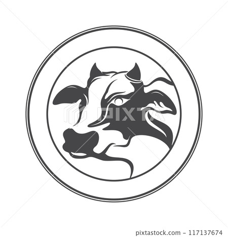 Cow Logo Template vector icon 117137674