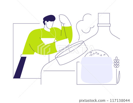 Beer fermentation abstract concept vector illustration. Beer fermentation abstract concept vector illustration. 117138044