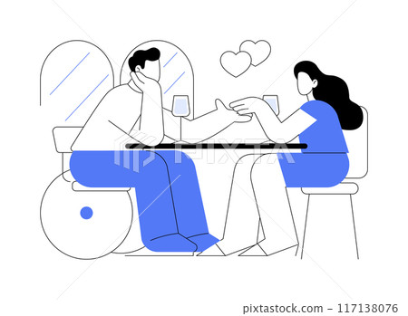 Barrier-free restaurant isolated cartoon vector illustrations. 117138076