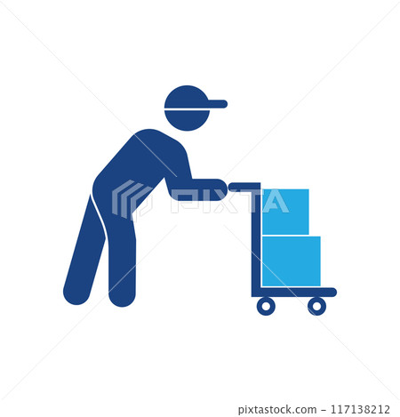 Delivery cargo and Logistic icon 117138212