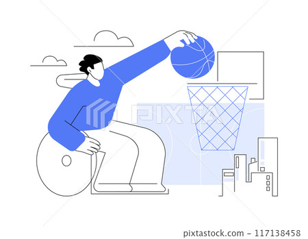 Training facility isolated cartoon vector illustrations. 117138458