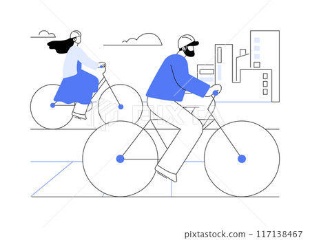 Enjoy the ride isolated cartoon vector illustrations. 117138467