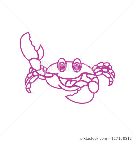 crab vector illustration design icon 117138512
