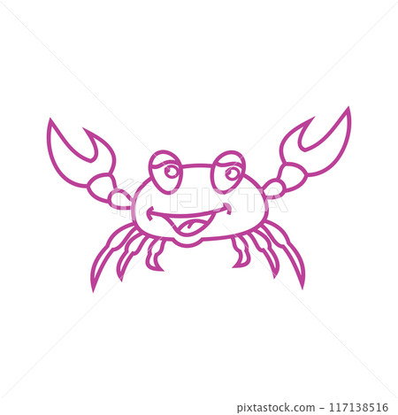 crab vector illustration design icon 117138516