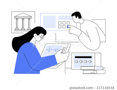 Biomedical equipment technology isolated cartoon vector illustrations. 117138538