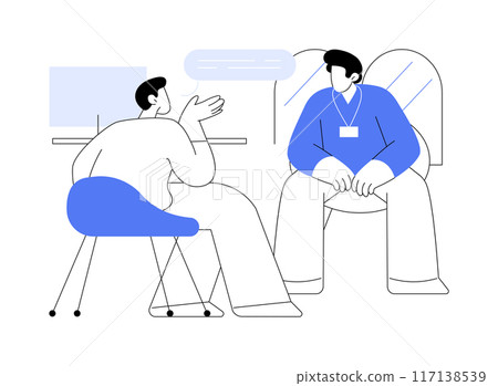 Campus councillor isolated cartoon vector illustrations. 117138539