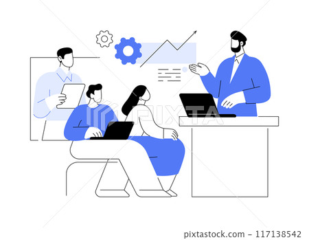 Leadership isolated cartoon vector illustrations. Leadership isolated cartoon vector illustrations. 117138542