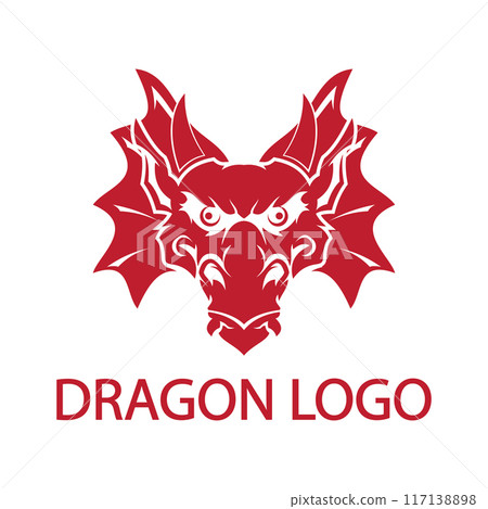 Dragon vector icon illustration 117138898