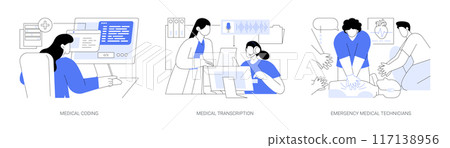 Medical school isolated cartoon vector illustrations se 117138956