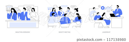 Honor Society isolated cartoon vector illustrations se 117138980