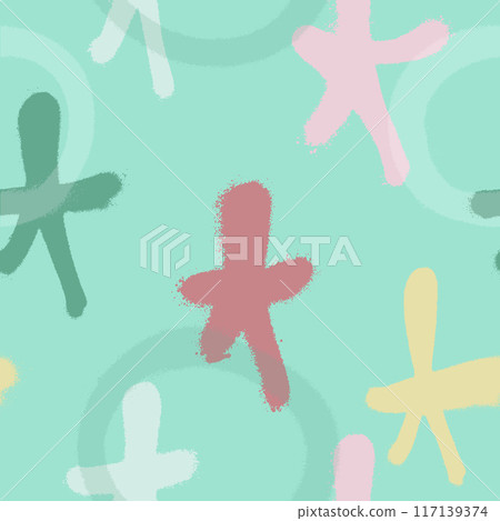 Graffiti spray paint seamless pattern. Vector illustration. Graffiti spray paint seamless pattern. Vector illustration. 117139374
