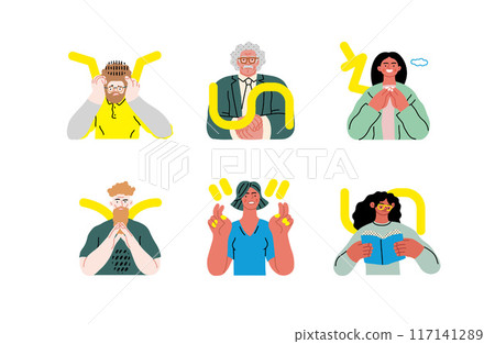 Creative Workspace: Video Conference, modern flat vector concept illustration of person engaging in virtual business meeting Connectivity, collaboration, digital interaction, remote work, productivity Creative Workspace: Video Conference, modern flat vector concept illustration of person engaging in virtual business meeting Connectivity, collaboration, digital interaction, remote work, productivity 117141289