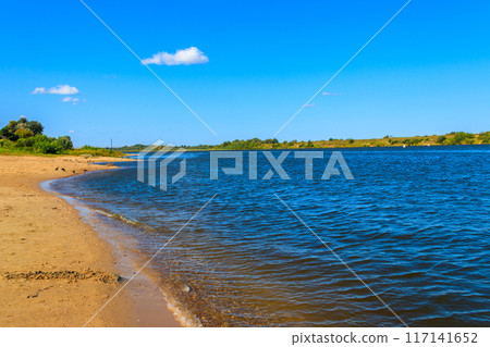 View of the Oka river in Russia View of the Oka river in Russia 117141652