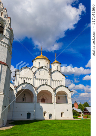 Intercession cathedral of Intercession (Pokrovsky) convent in Suzdal, Russia. Golden ring of Russia 117141660