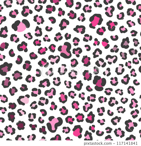 Seamless pink leopard pattern 117141841