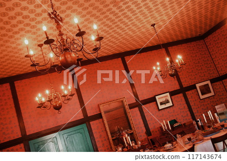 [Nagasaki Dejima] The exotic atmosphere of the Dutch trading post's Captain's room and large hall 117143674