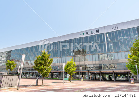 北海道旭川市，旭川的門戶，晴天時JR旭川站（北口） 117144481