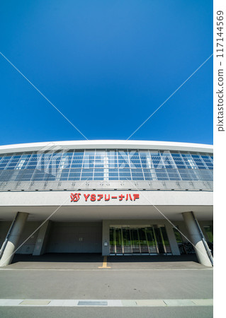 "Aomori Prefecture" Clear skies and YS Arena Hachinohe (Nagane Indoor Skating Rink) Hachinohe City 117144569