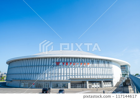 "Aomori Prefecture" Clear skies and YS Arena Hachinohe (Nagane Indoor Skating Rink) Hachinohe City "Aomori Prefecture" Clear skies and YS Arena Hachinohe (Nagane Indoor Skating Rink) Hachinohe City 117144617
