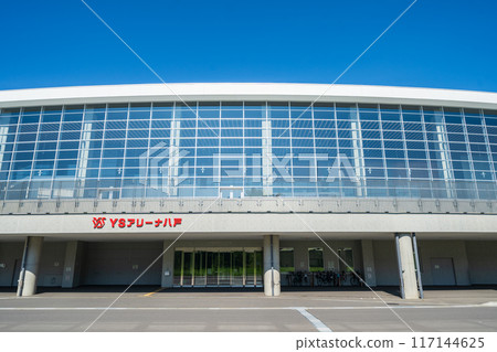 "Aomori Prefecture" Clear skies and YS Arena Hachinohe (Nagane Indoor Skating Rink) Hachinohe City "Aomori Prefecture" Clear skies and YS Arena Hachinohe (Nagane Indoor Skating Rink) Hachinohe City 117144625