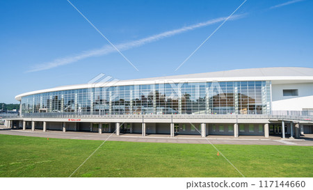 "Aomori Prefecture" Clear skies and YS Arena Hachinohe (Nagane Indoor Skating Rink) Hachinohe City 117144660