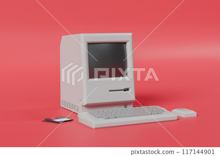 Retro desktop computer Retro desktop computer 117144901