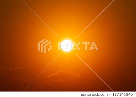 Golden Sunrise in clear Sky Golden Sunrise in clear Sky 117145840