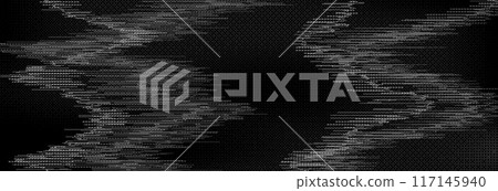 TV static noise texture. Distorted rippled VHS video screen overlay. Glitch pixelated random background. Grunge fuzzy television interference backdrop. Vector digital pixel video effect TV static noise texture. Distorted rippled VHS video screen overlay. Glitch pixelated random background. Grunge fuzzy television interference backdrop. Vector digital pixel video effect 117145940