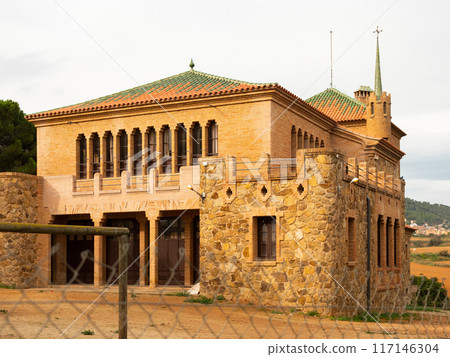 Spanish Colonia Guell teacher's house and school Spanish Colonia Guell teacher's house and school 117146304