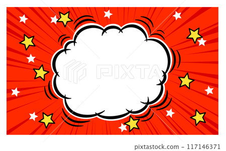 Comic book style speech bubbles and background 117146371