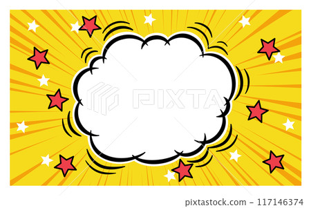 Comic book style speech bubbles and background Comic book style speech bubbles and background 117146374