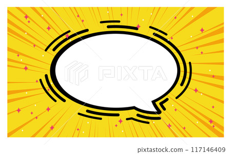 Comic book style speech bubbles and background Comic book style speech bubbles and background 117146409