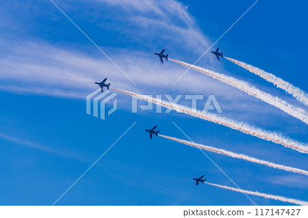 Blue sky image (blue impulse aerobatics) Blue sky image (blue impulse aerobatics) 117147427