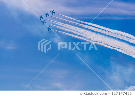 Blue sky image (blue impulse aerobatics) Blue sky image (blue impulse aerobatics) 117147435