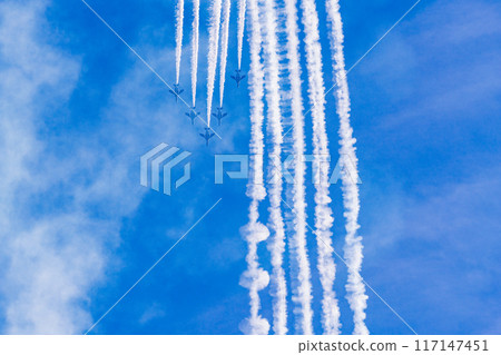 藍天圖像（藍色衝動特技飛行） 117147451