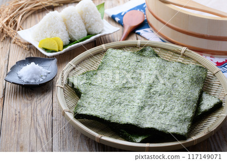 有明海的烤海藻圖片 有明海的烤海藻圖片 117149071