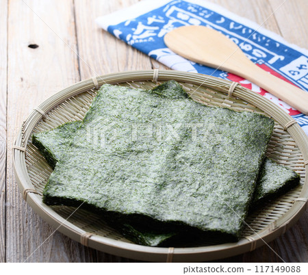 有明海的烤海藻圖片 117149088