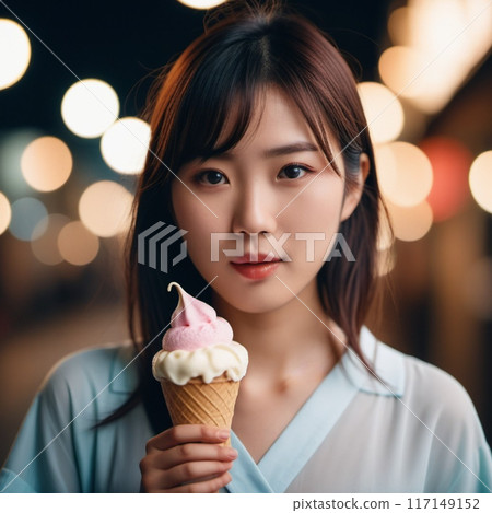 女人與冰淇淋 117149152