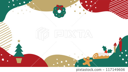 簡單流行的聖誕晚會圖像框架 簡單流行的聖誕晚會圖像框架 117149606